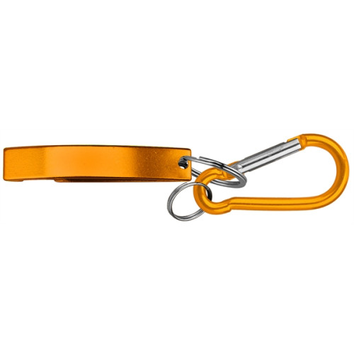 Jumbo Size Eye Shape Bottle Opener with Key Ring & Carabiner