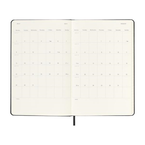 Moleskine® Hard Cover Large 12-Month Daily 2024 Planner