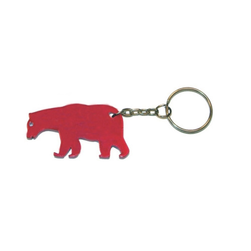 Bear shape bottle opener keychain