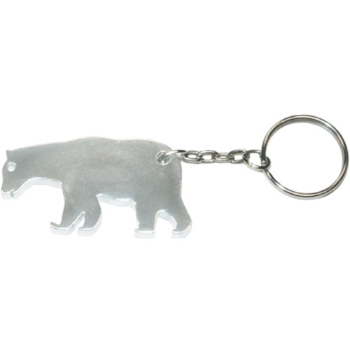 Bear shape bottle opener keychain