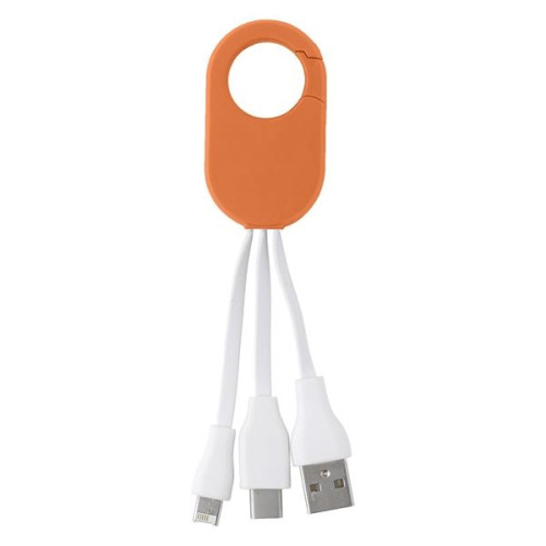 3-In-1 Charging Buddy With Carabiner Clip