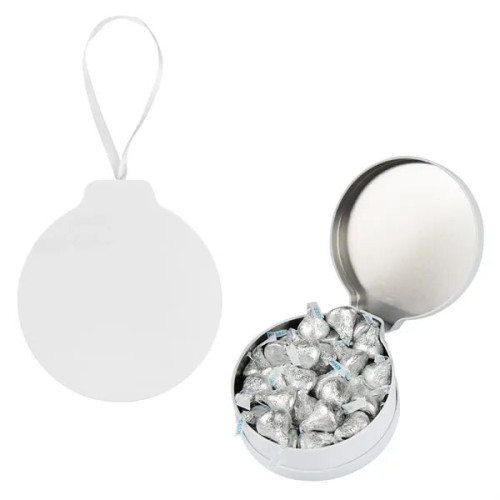 FULL COLOR ORNAMENT TIN WITH CANDY