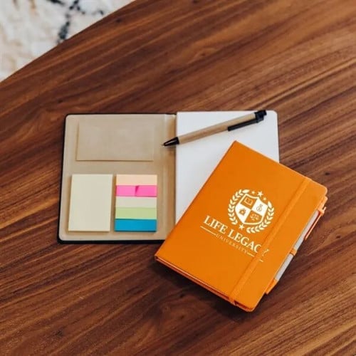 Journal Notebook With Sticky Notes & Flags