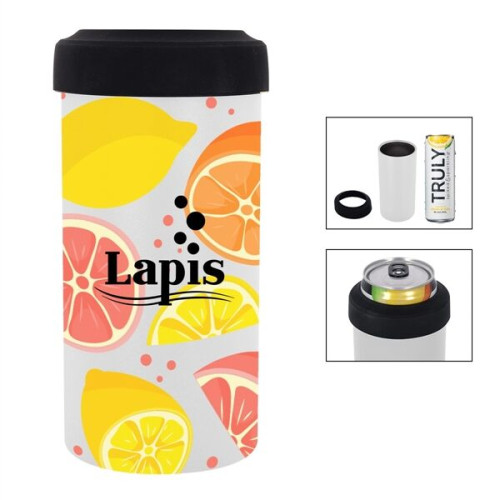 12 Oz. Full Color Slim Stainless Steel Insulated Can Holder