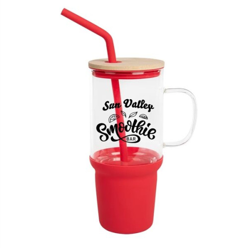 32 Oz. Evelyn Glass Tumbler With Handle