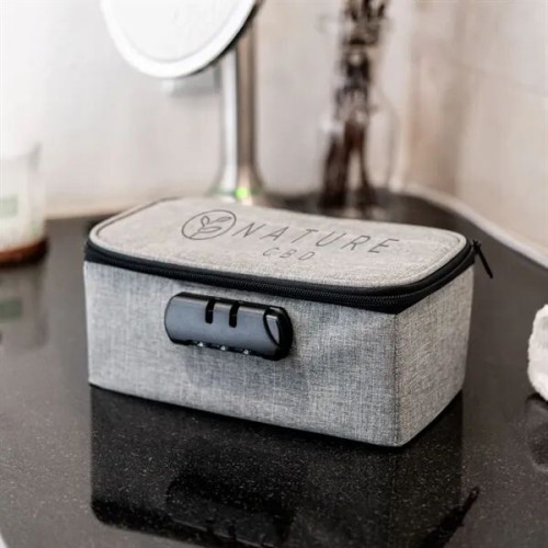 Heathered Stash Bag With Lock