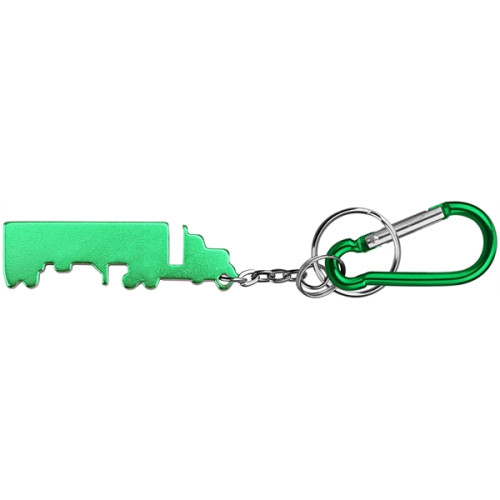 Truck Shape Bottle Opener Key Chain & Carabineer