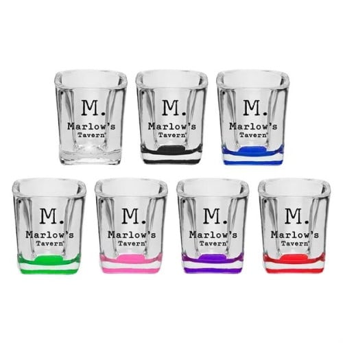 2 oz. Square Shot Glasses