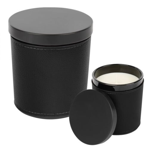 Scented Candle With Leatherette Sleeve