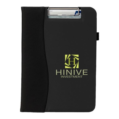 Microfiber Clip Board With Embossed PVC Trim