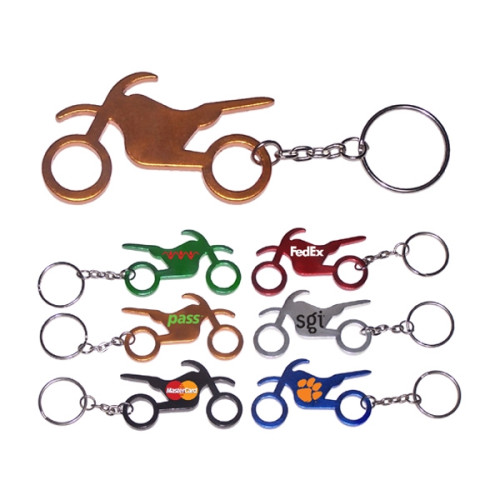 Motorbike  shape bottle opener keychain