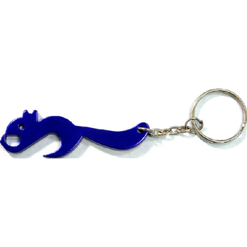 Squirrel shape bottle opener key chain