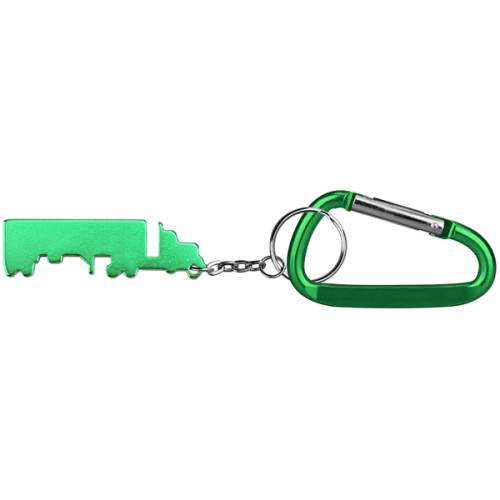 Truck Shape Bottle Opener Key Chain & Carabineer