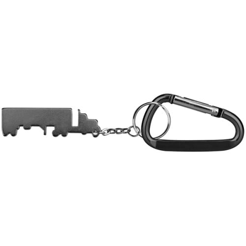 Truck Shape Bottle Opener Key Chain & Carabineer