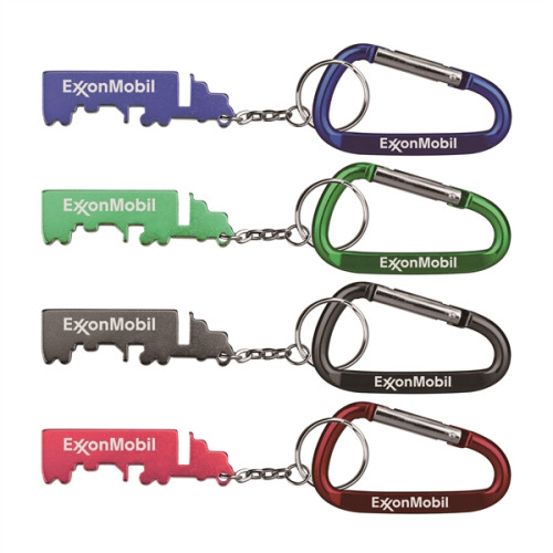 Truck Shape Bottle Opener Key Chain & Carabineer