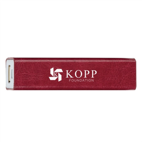 Leatherette Charge-N-Go Power Bank