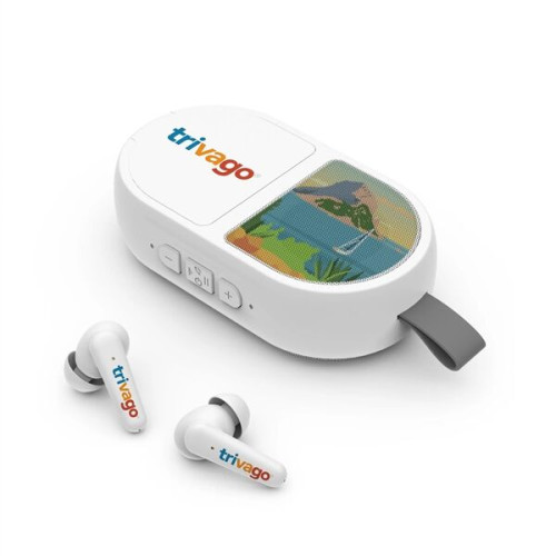 Powerstick Alto Mini Speaker & Wireless Earbud Combo