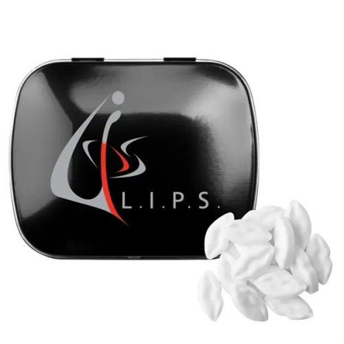 Domed Tin with Lip Shaped Mints