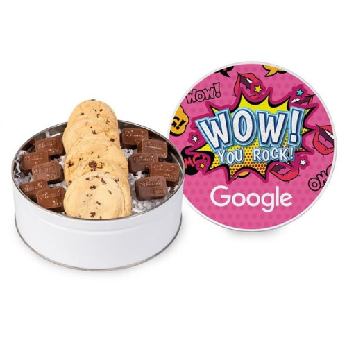 Molded Chocolate and Chocolate Chip Cookie Tin I