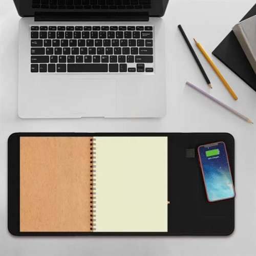 SCX Innovative Design™ Wireless Charging Notebook A5 with...