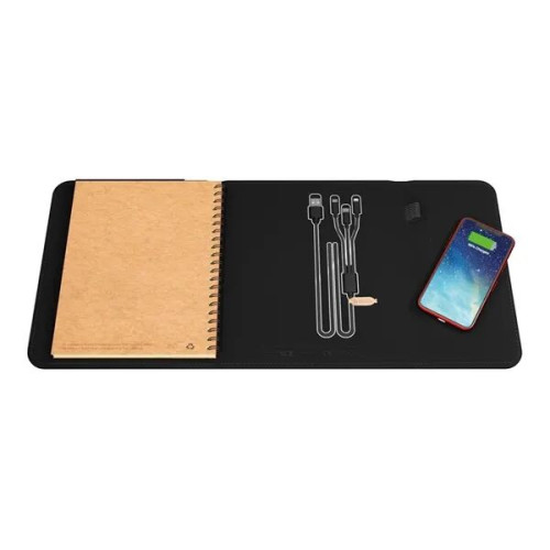 SCX Innovative Design™ Wireless Charging Notebook A5 with...