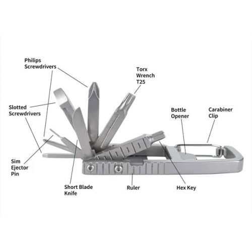 11-in-1 Carabiner Tool Kit