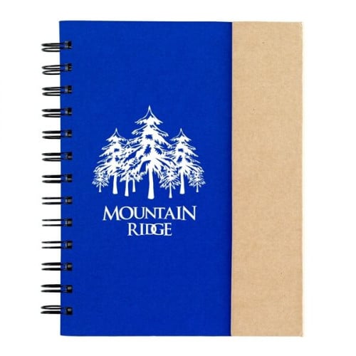 Spiral Notebook With Sticky Notes And Flags