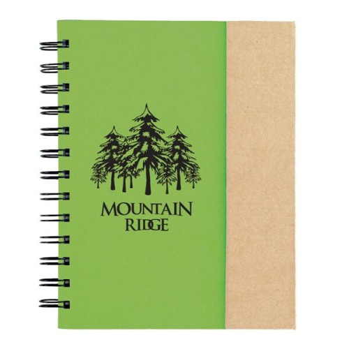 Spiral Notebook With Sticky Notes And Flags