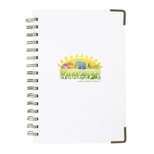 Good Value™ Woven Paper Hardback With Metal Accents Notebook