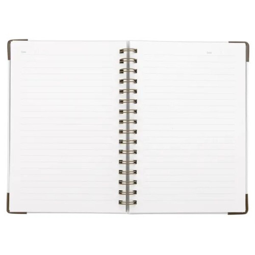 Good Value™ Woven Paper Hardback With Metal Accents Notebook