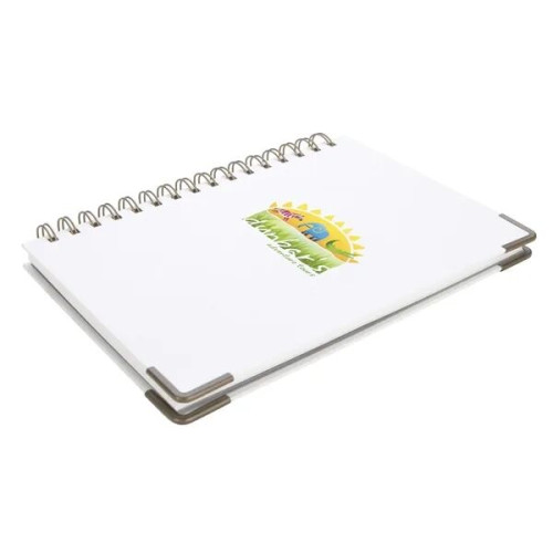 Good Value™ Woven Paper Hardback With Metal Accents Notebook