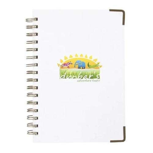 Good Value™ Woven Paper Hardback With Metal Accents Notebook