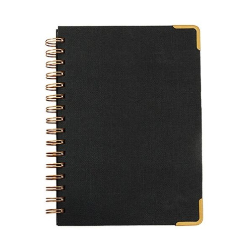 Good Value™ Woven Paper Hardback With Metal Accents Notebook
