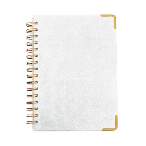 Good Value™ Woven Paper Hardback With Metal Accents Notebook