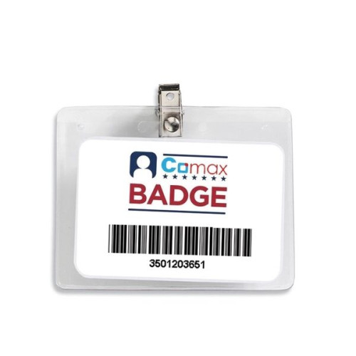 Blue Ash H Clear Badge Holder