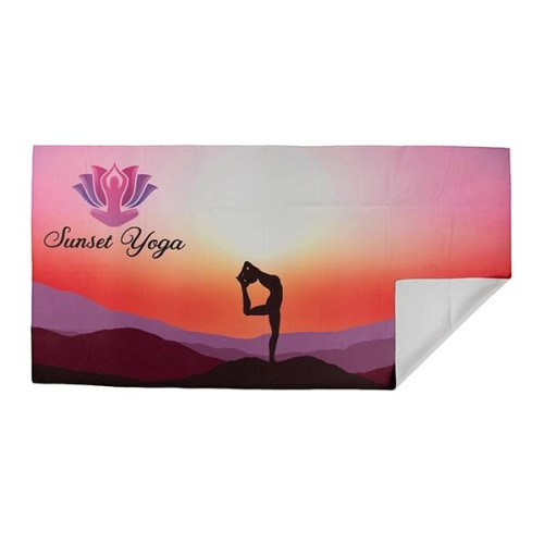 30" x 60" Full Color Ultra-Thin Recycled RPET Polyester Beac