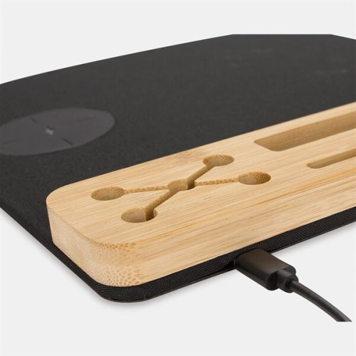 RPET Mouse Pad with 10W Wireless Charger