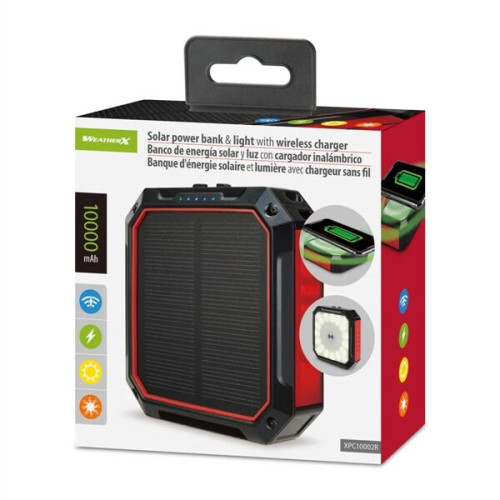 iLive™ Solar Power Bank & Light with Wireless Charger