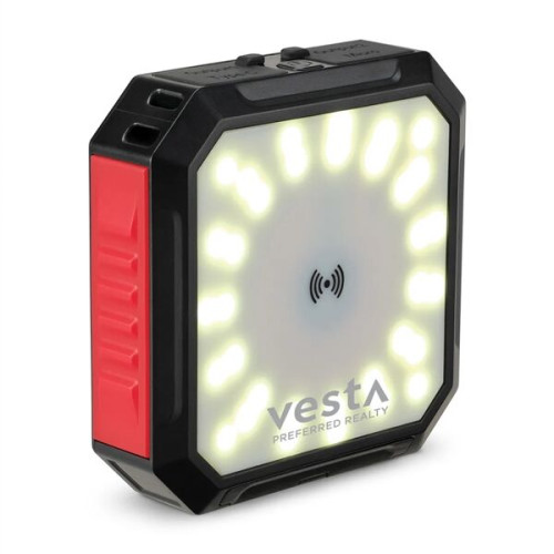 iLive™ Solar Power Bank & Light with Wireless Charger