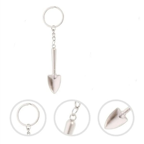 Zinc Alloy Mini Shovel Keychain