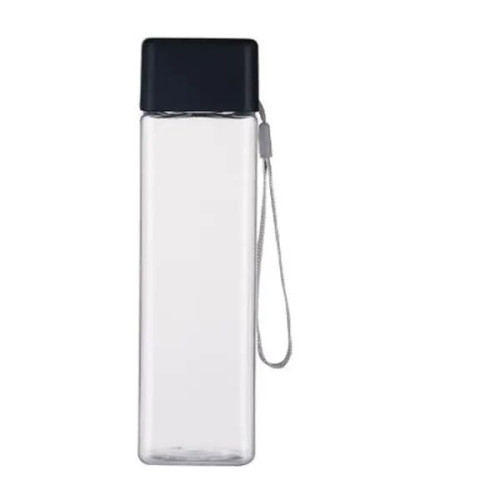 16oz Square Transparent Water Bottle