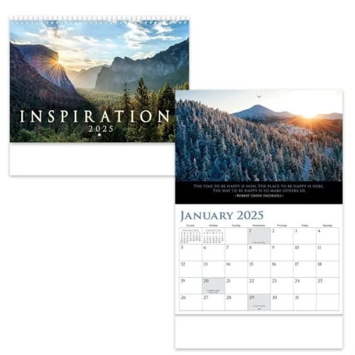 Full Color Inspirations Spiral Wall Calendar