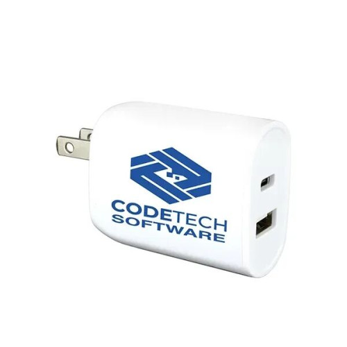 Voltcharge 12.5W 2-In-1 USB And Type C Wall Charger Adapter