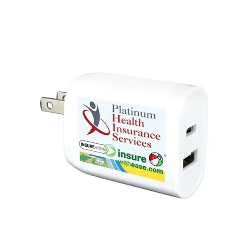 Voltcharge 12.5W 2-In-1 USB And Type C Wall Charger Adapter