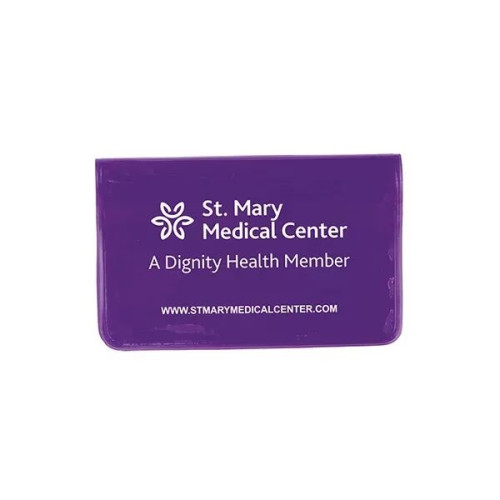 Fold Over Wallet Style Colorful Vinyl Pouch