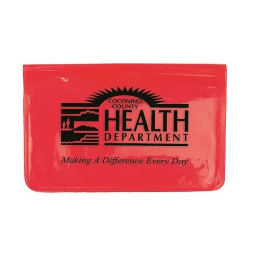 Fold Over Wallet Style Colorful Vinyl Pouch