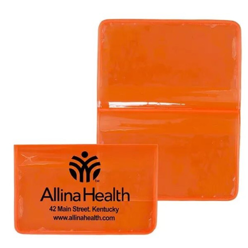 Fold Over Wallet Style Colorful Vinyl Pouch