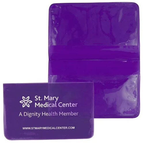 Fold Over Wallet Style Colorful Vinyl Pouch
