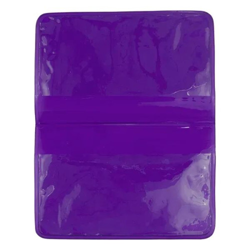 Fold Over Wallet Style Colorful Vinyl Pouch