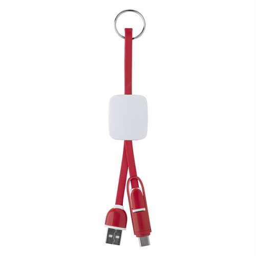 Slide Charging Cables on Key Ring